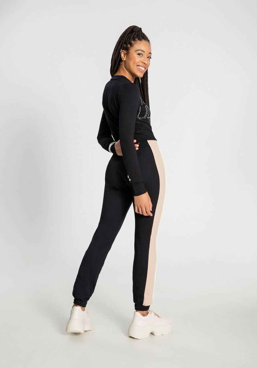 Blusa Manga Longa Cropped Estampa Hits Juvenil, PRETO REATIVO. Blusa Manga Longa Cropped Estampa Hits Juvenil, PRETO REATIVO, large.