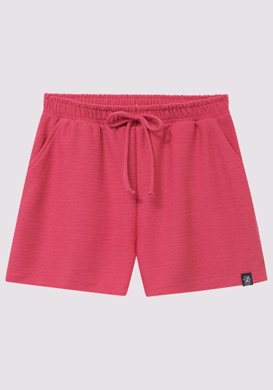 Shorts Juvenil em Malha Texturizada com Bolsos, . Shorts Juvenil em Malha Texturizada com Bolsos, , large.