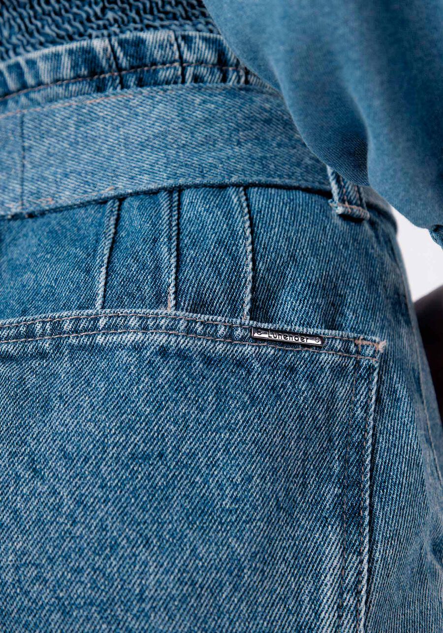 Shorts Jeans Mommy Cintura Alta com Cinto, , large.