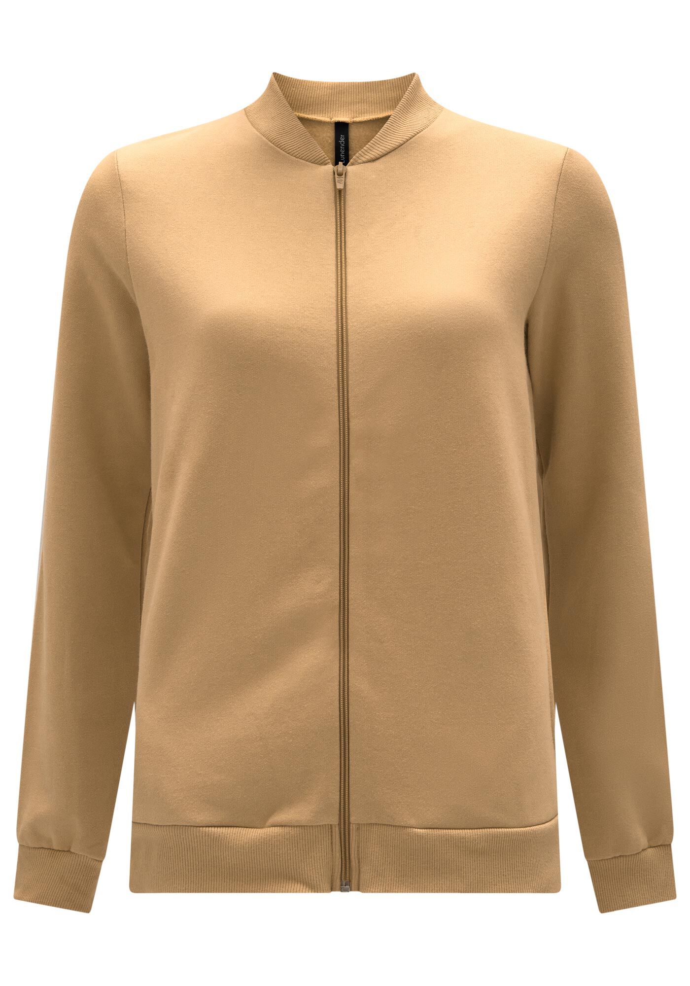 Jaqueta Com Z&iacute;per Em Moletom Felpado, , large.