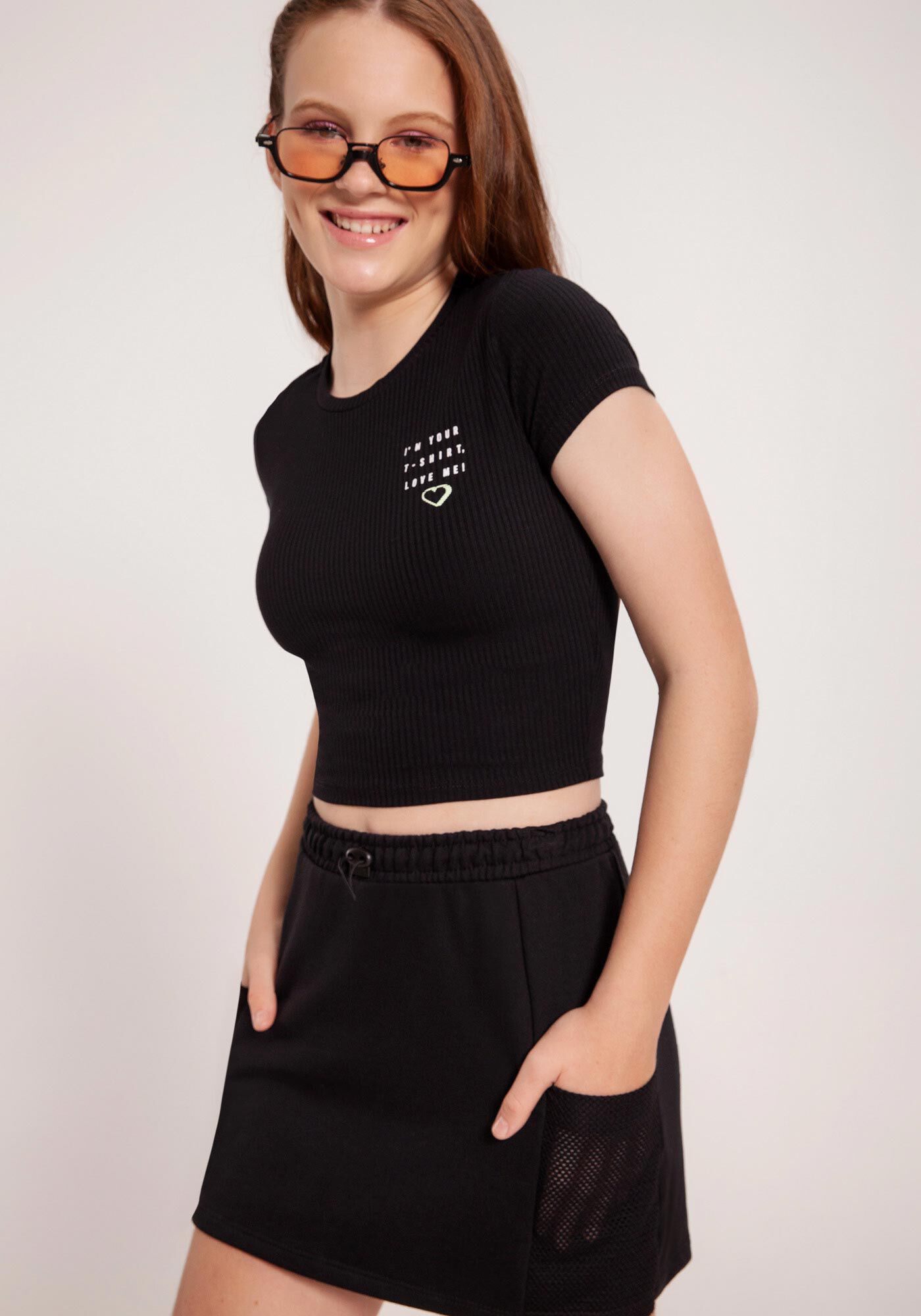 Conjunto de saia e blusa sales juvenil