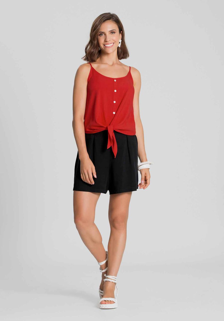 Blusa Rayon Twill Botões e Laço, . Blusa Rayon Twill Botões e Laço, , large.