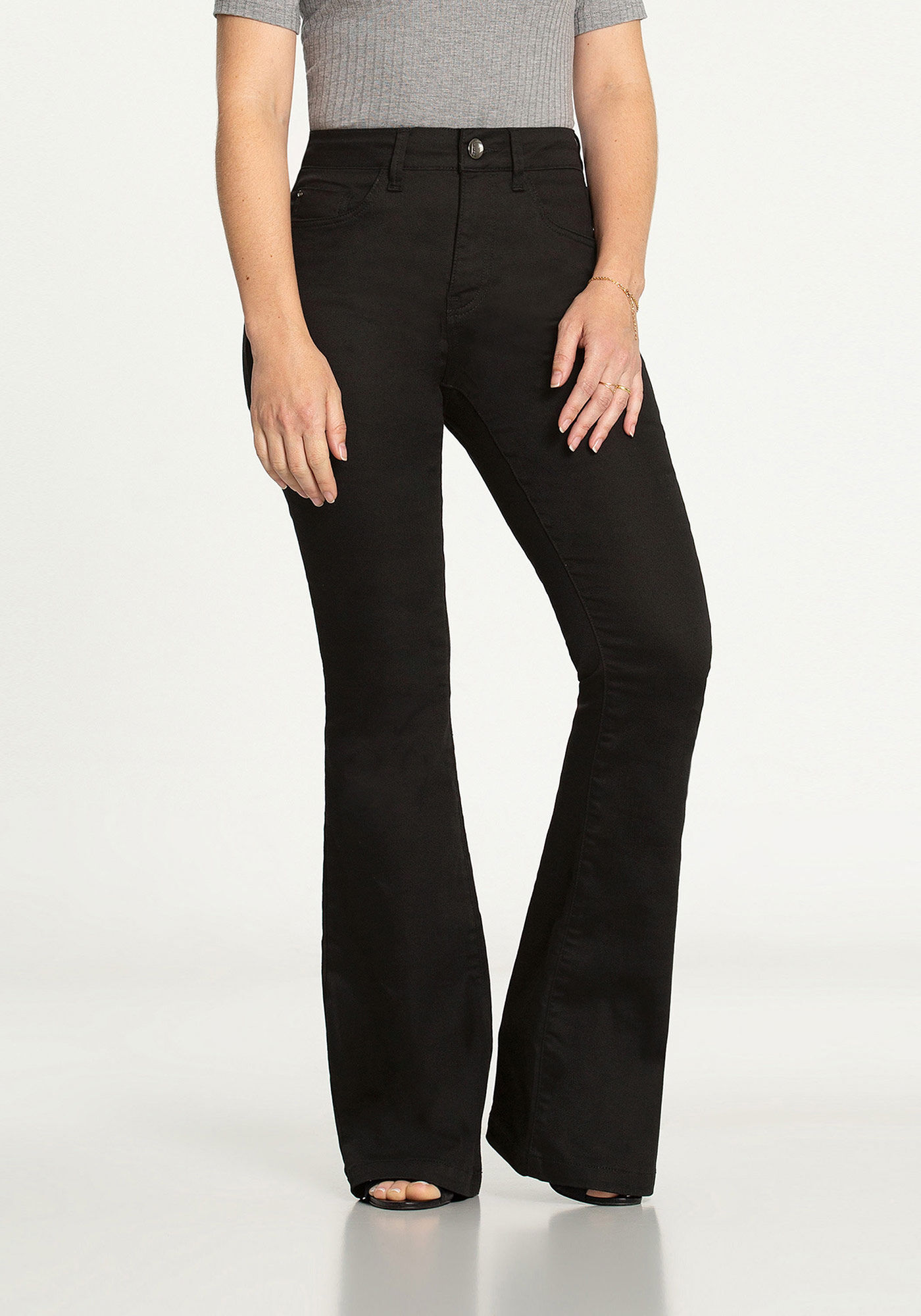 Calça de sarja flare shop