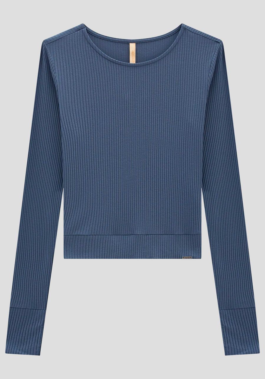 Blusa Manga Longa Canelada, . Blusa Manga Longa Canelada, , large.