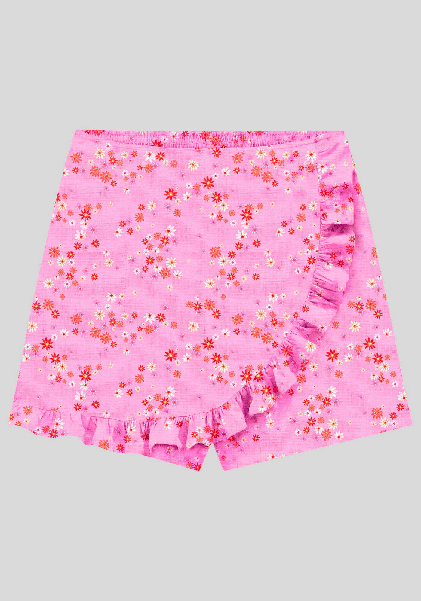Conjunto Juvenil com Shorts-Saia Estampado, LIBERTE ROSA, large.