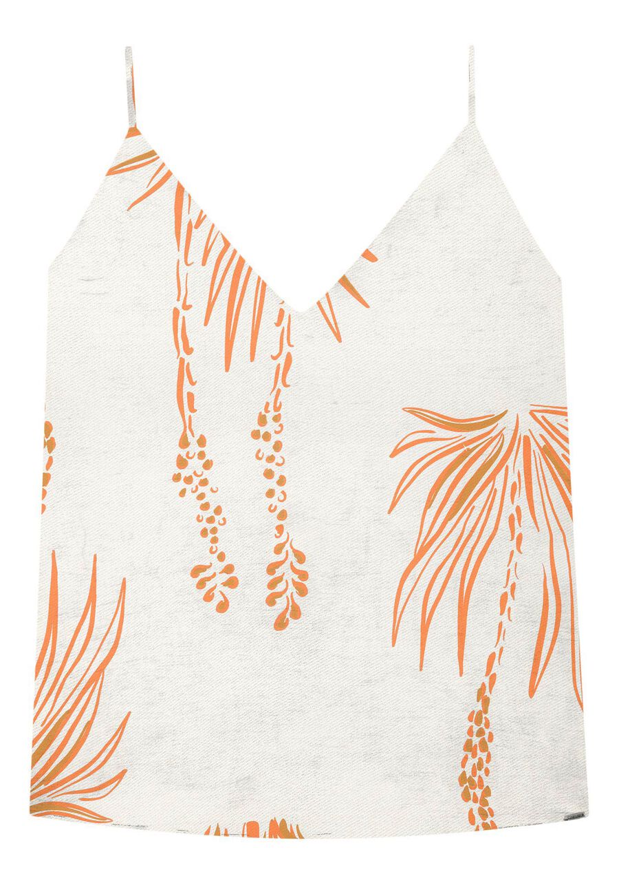 Blusa Estampada em Viscose com Decote V, . Blusa Estampada em Viscose com Decote V, , large.