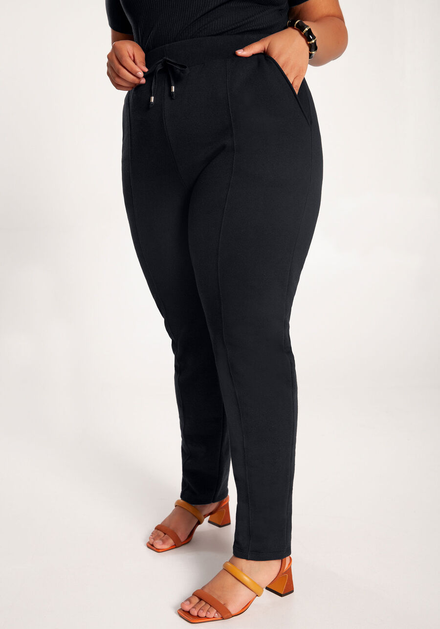 Calça Plus Size em Moletom com Bolsos, . Calça Plus Size em Moletom com Bolsos, , large.