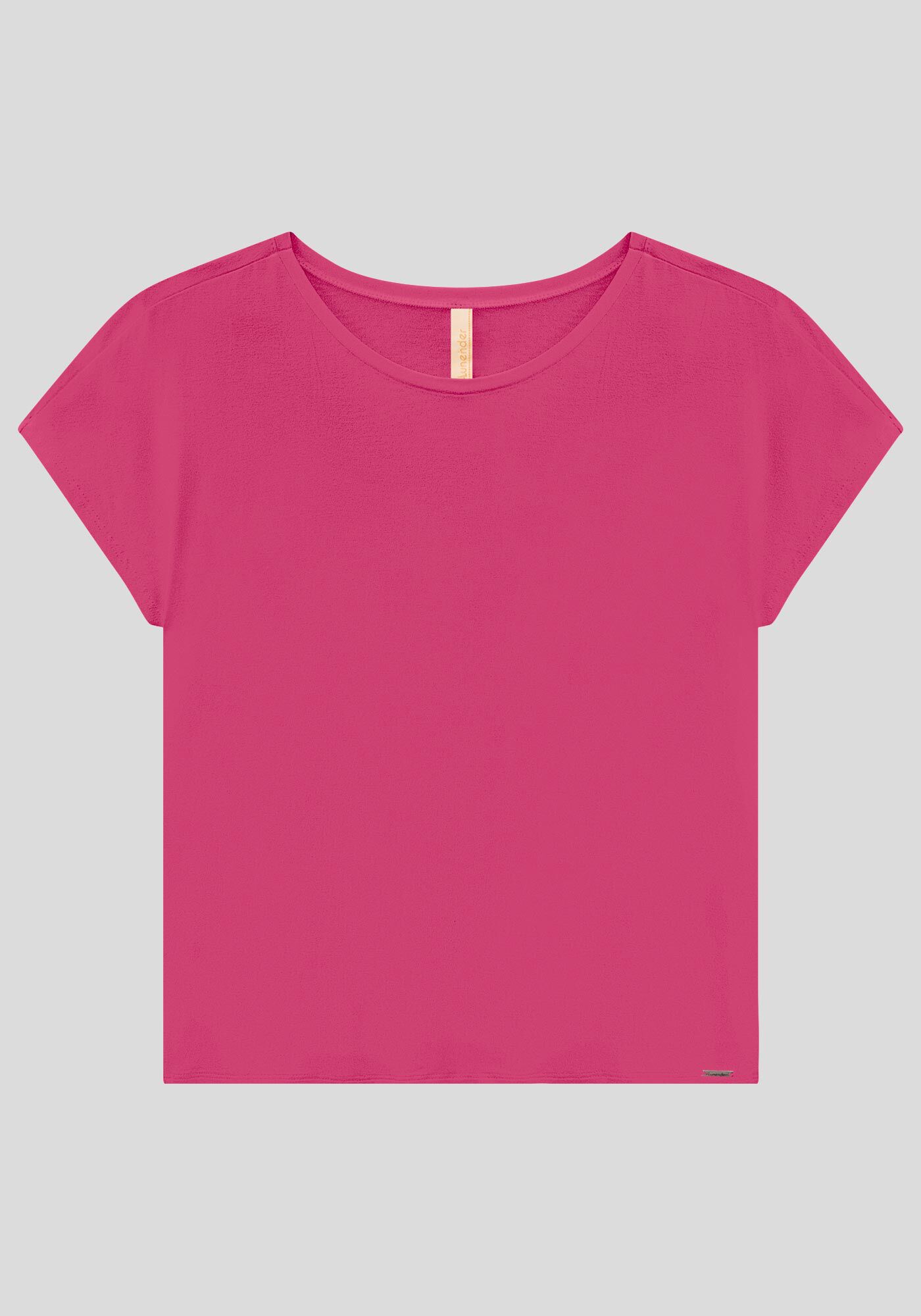 Blusa Lisa B&aacute;sica Em Malha De Viscose Com Elastano, , large.