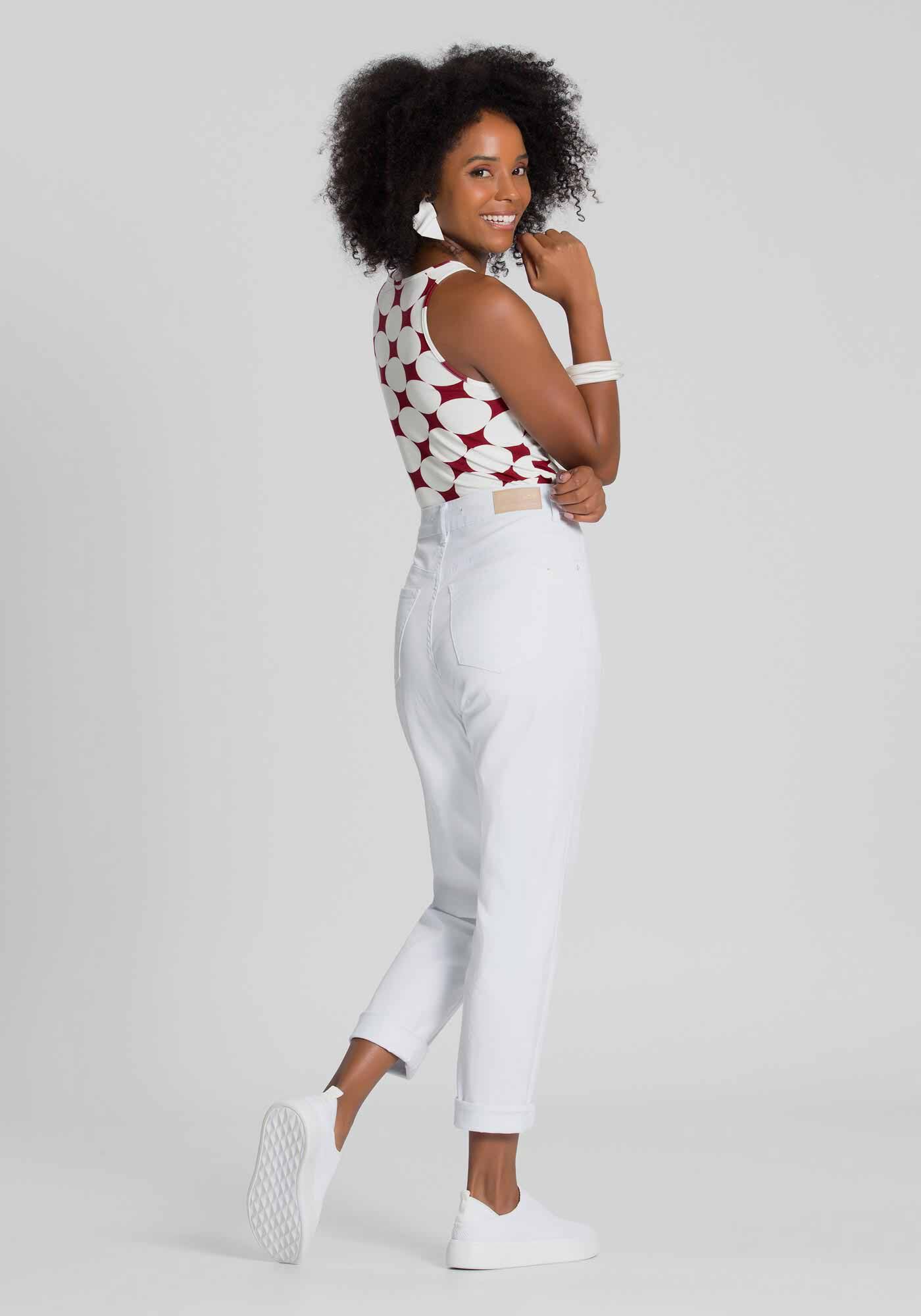 Regata Viscose com Elastano Estampada, , large.