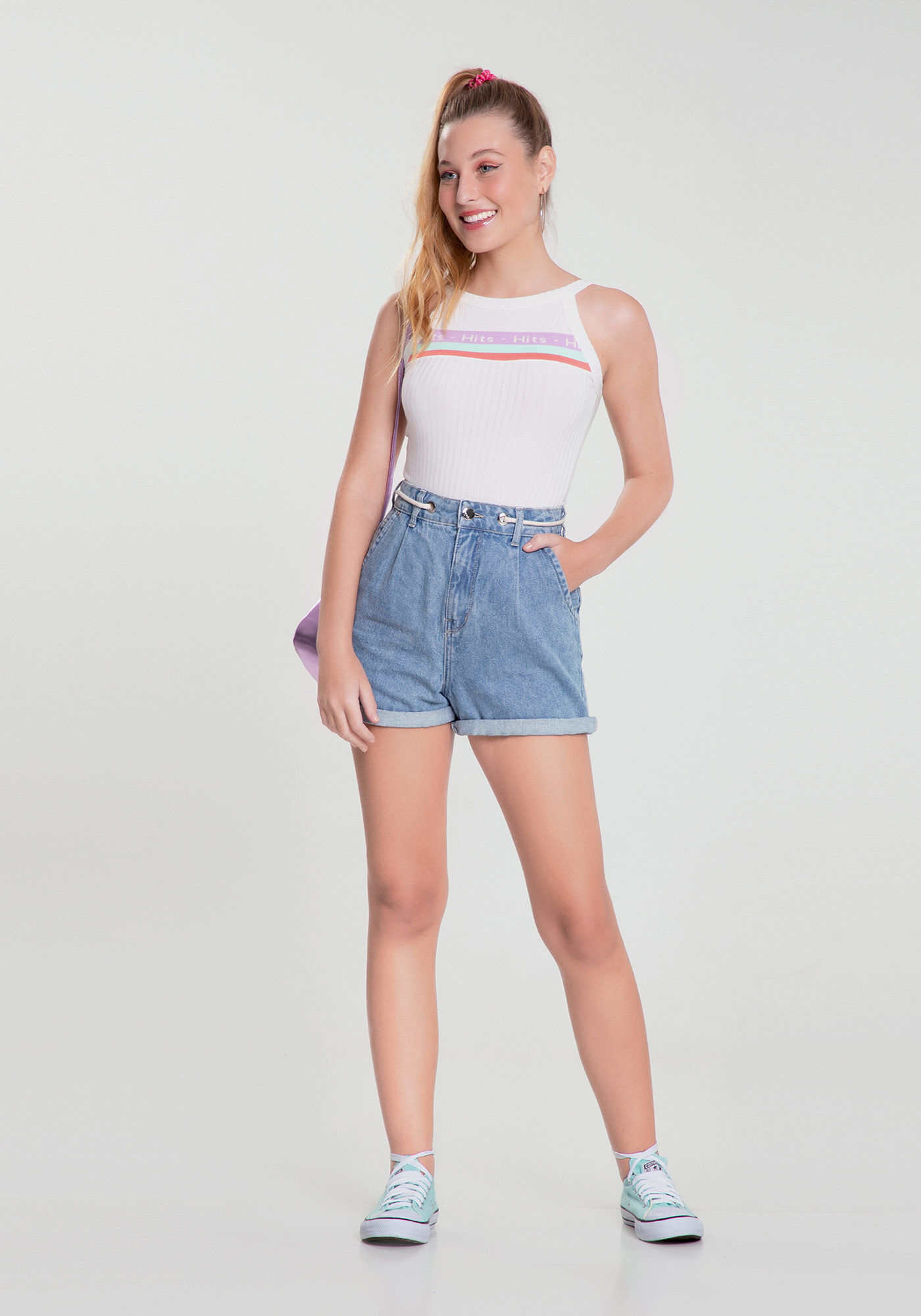 Body com Detalhe Retil&iacute;nea Malha Canelado, , large.