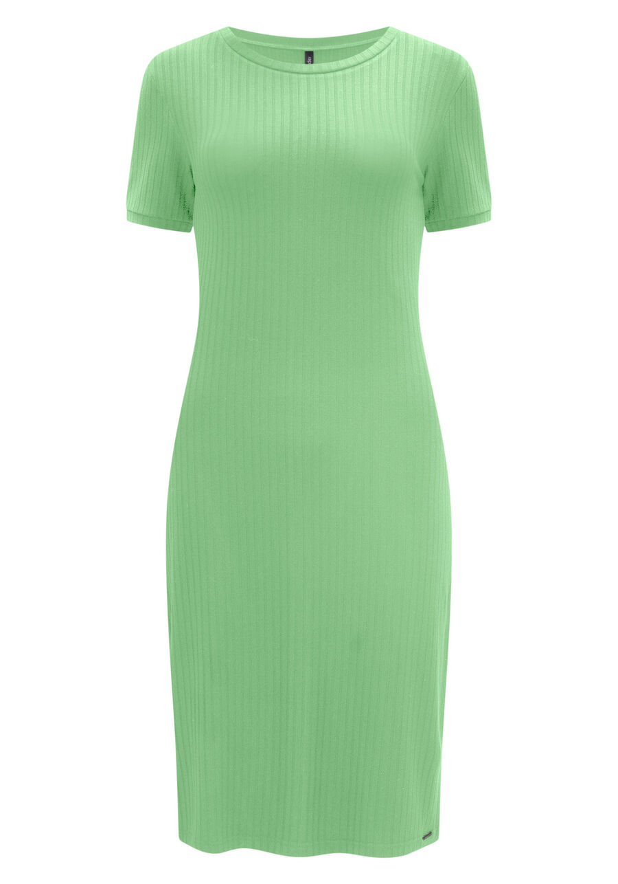 Vestido Curto Canelado Básico De Mangas Curtas Em Malha, . Vestido Curto Canelado Básico De Mangas Curtas Em Malha, , large.