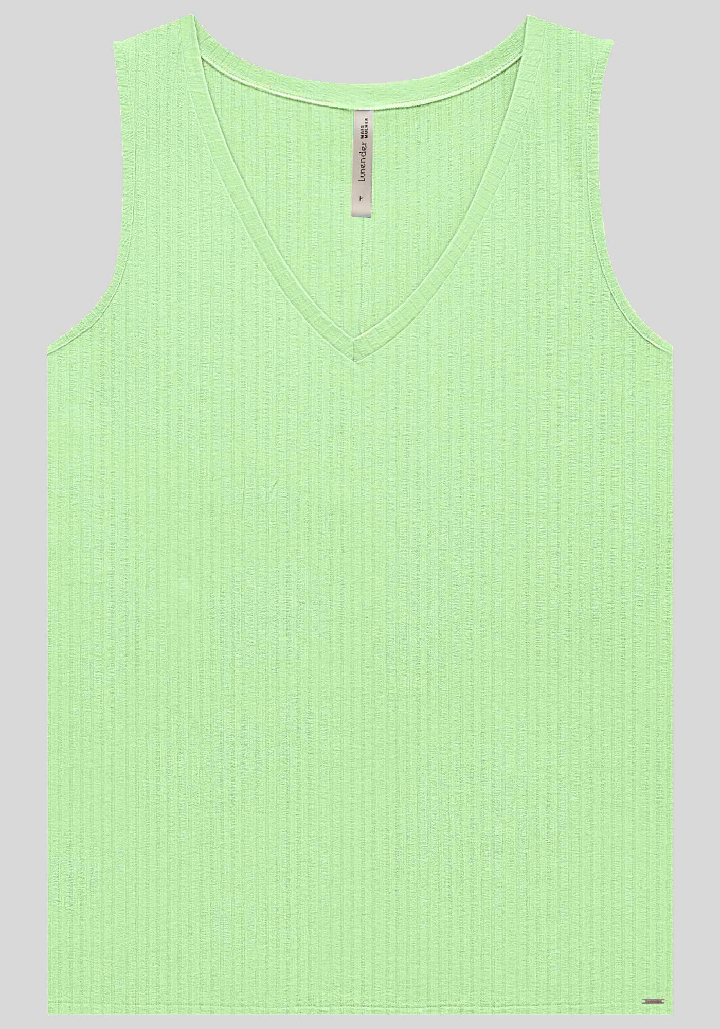 Blusa Regata Canelada De Al&ccedil;as Largas Em Malha De Viscose, , large.