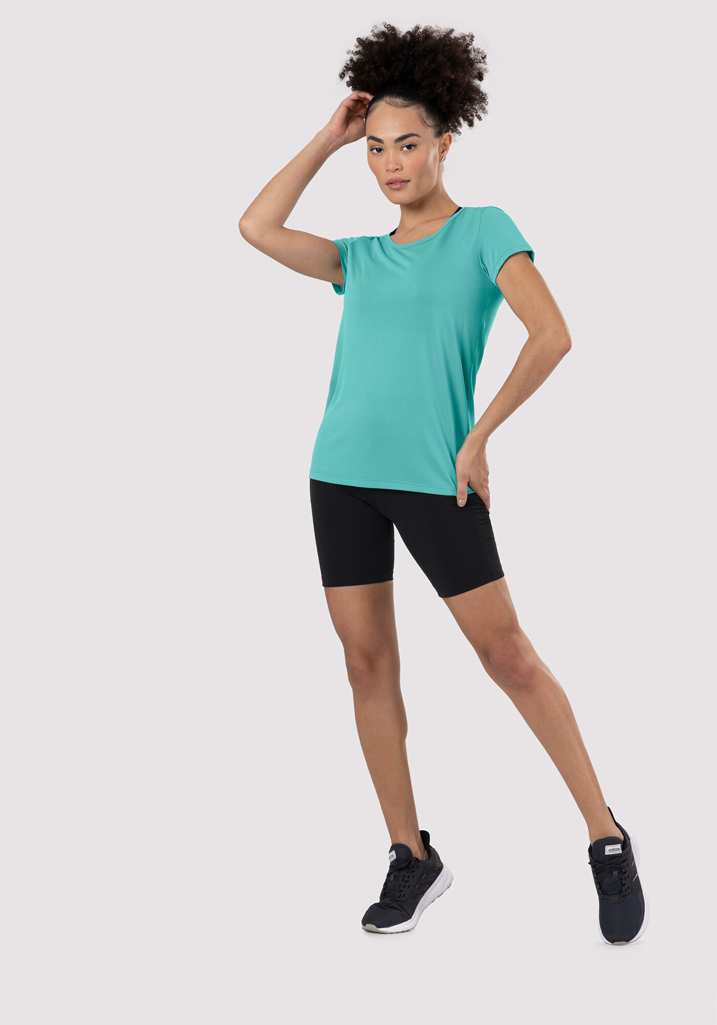 Blusa Manga Curta em Malha B&aacute;sica Color, , large.