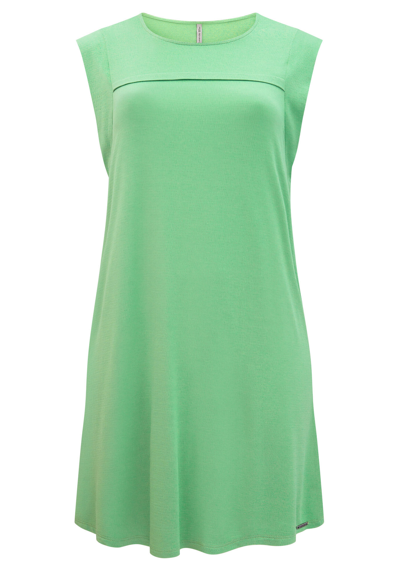 Vestido Curto Com Recorte No Busto Em Malha De Viscose, VERDE SLAB, large.