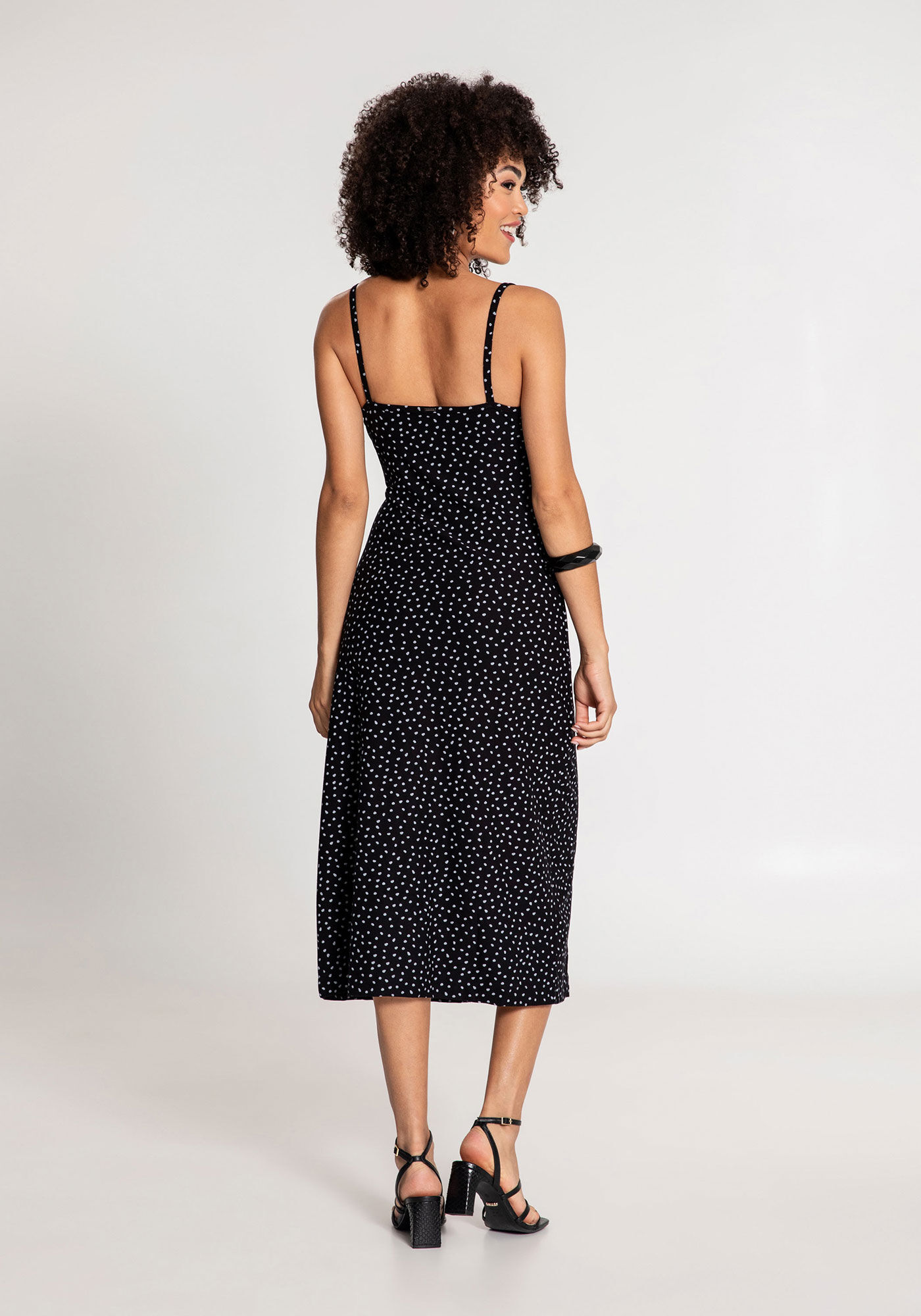 Vestido Midi Alcinha Malha Crepe, , large.