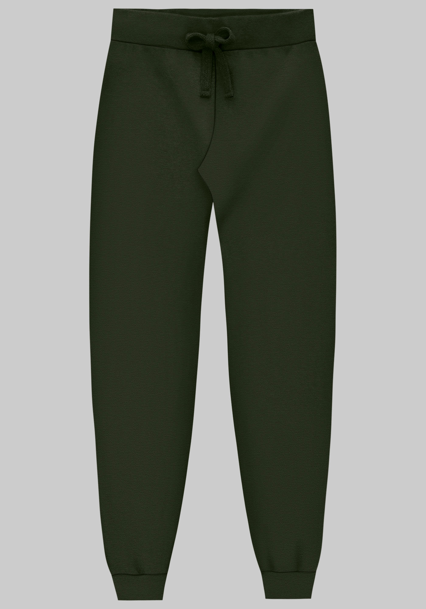 Cal&ccedil;a Jogging Com Cadar&ccedil;o Em Malha De Moletom Felpado, , large.