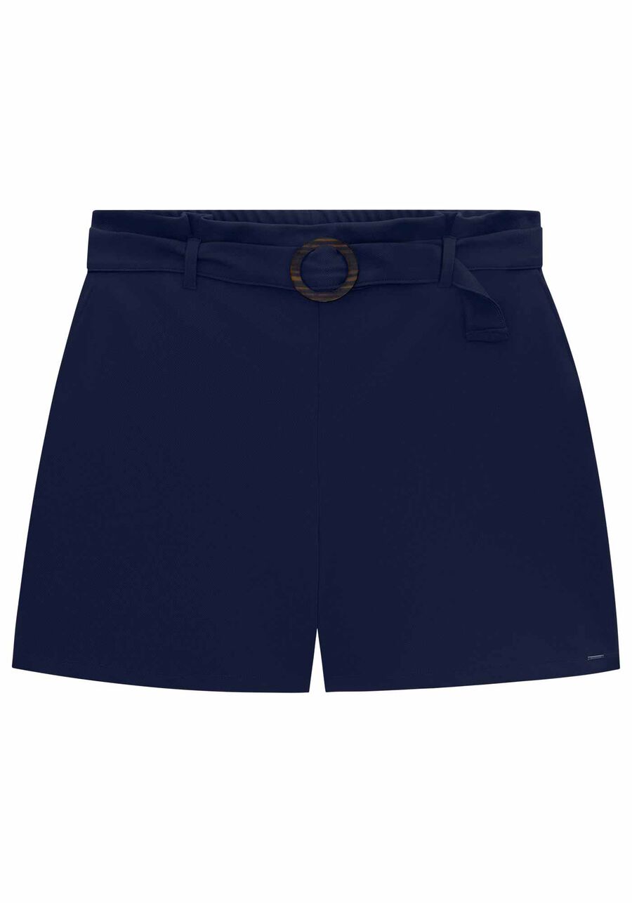 Shorts Plus Size Malha com Cinto, MARINHO ACTION, large.