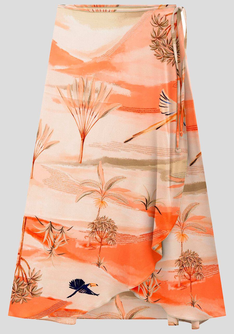 Saia Midi em Viscose Transpassada, . Saia Midi em Viscose Transpassada, , large.