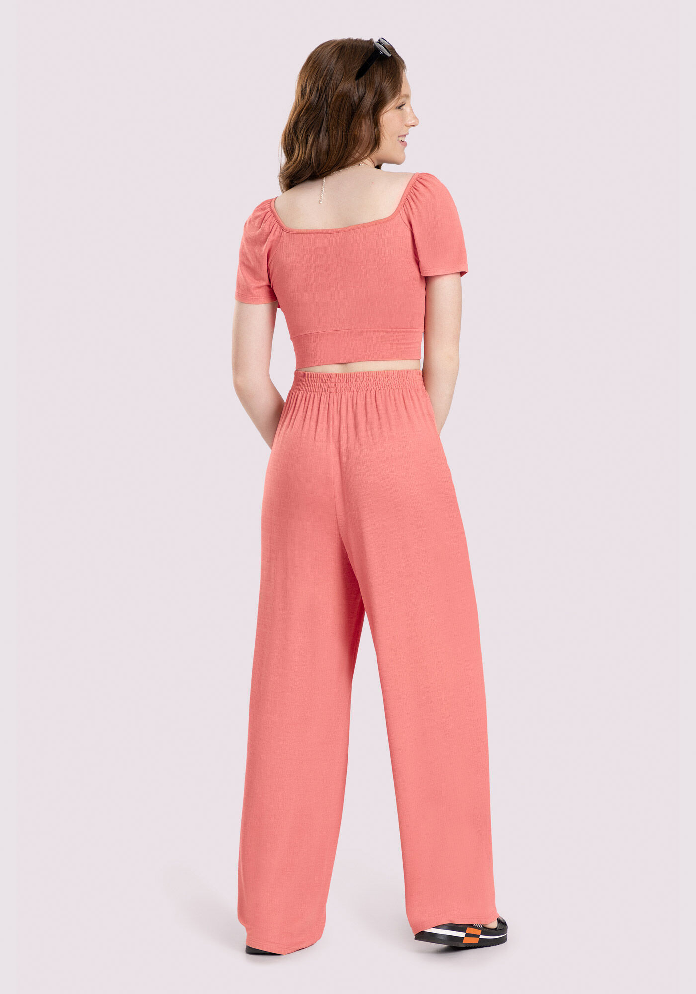 Conjunto Juvenil com Blusa e Cal&ccedil;a Wide Leg, , large.