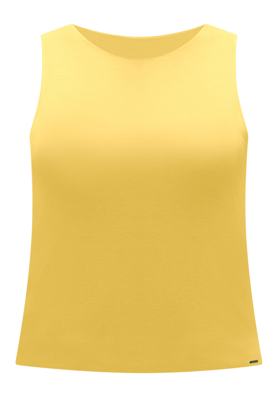 Blusa Cropped Básica Com Decote Redondo Em Malha De Viscose, . Blusa Cropped Básica Com Decote Redondo Em Malha De Viscose, , large.