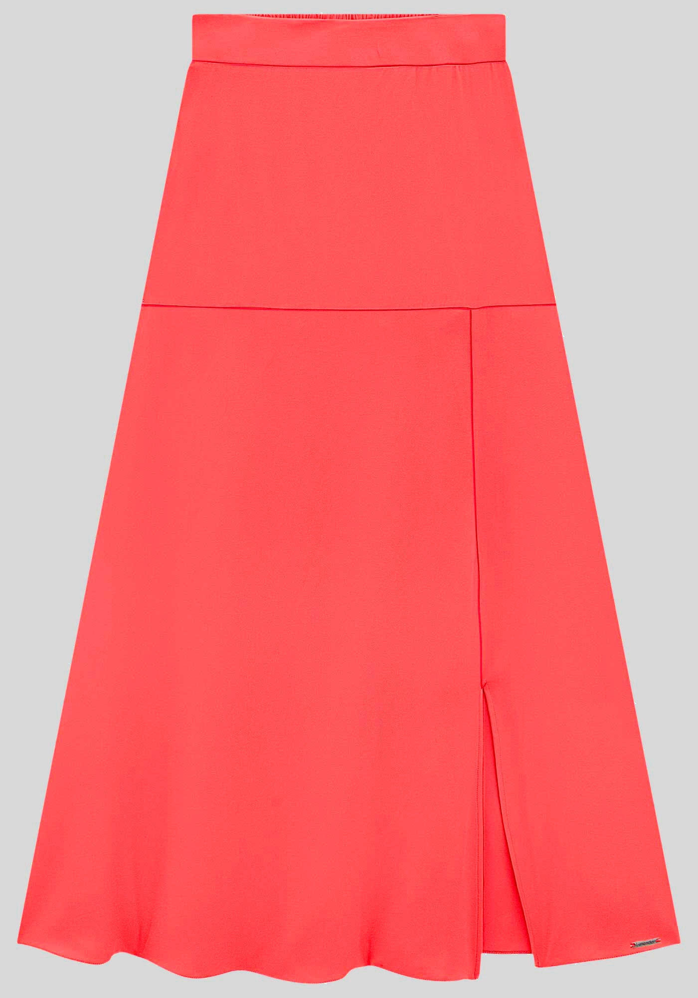 Saia Midi em Viscose com Fenda, , large.