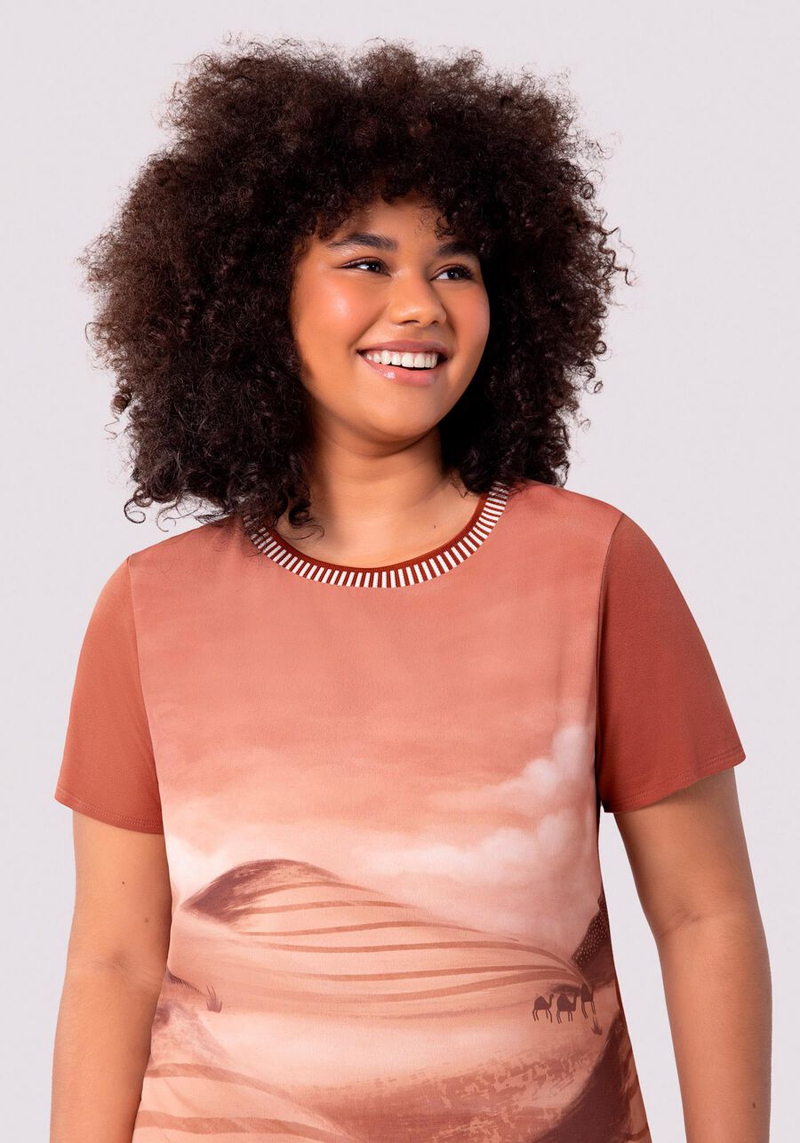 Vestido Curto Plus Size Estampado com Retilínea, . Vestido Curto Plus Size Estampado com Retilínea, , large.