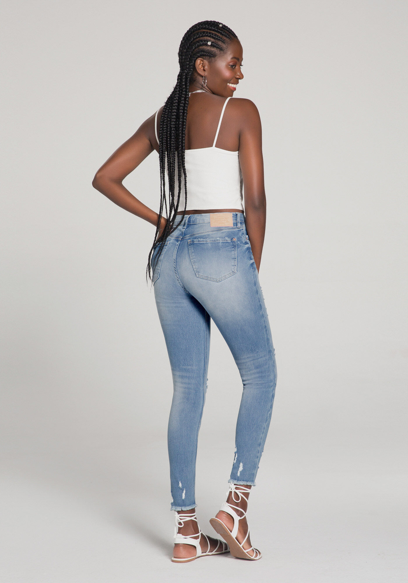 Calça cintura alta shop jeans
