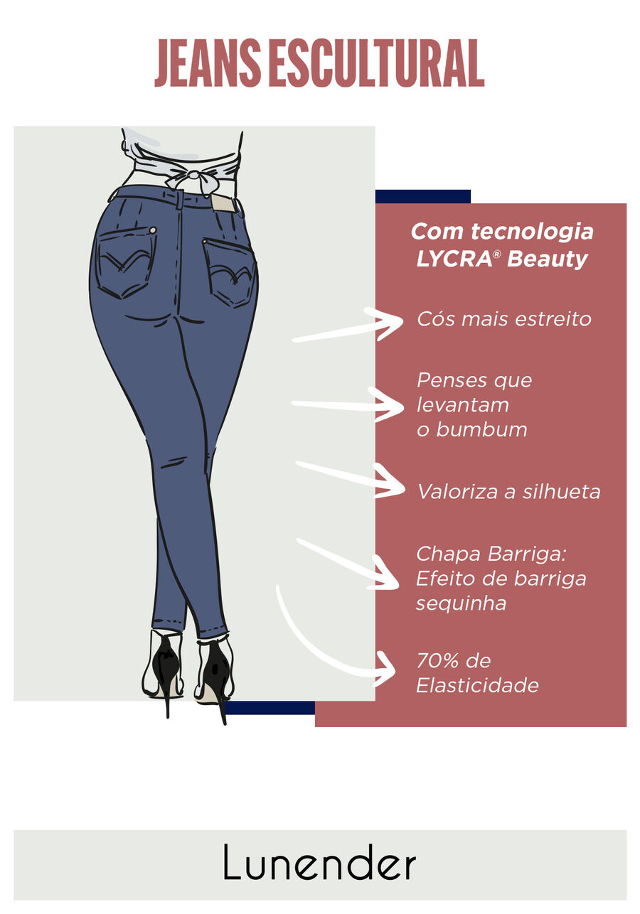 Calça Jeans Skinny Escultural Chapa Barriga, , large.