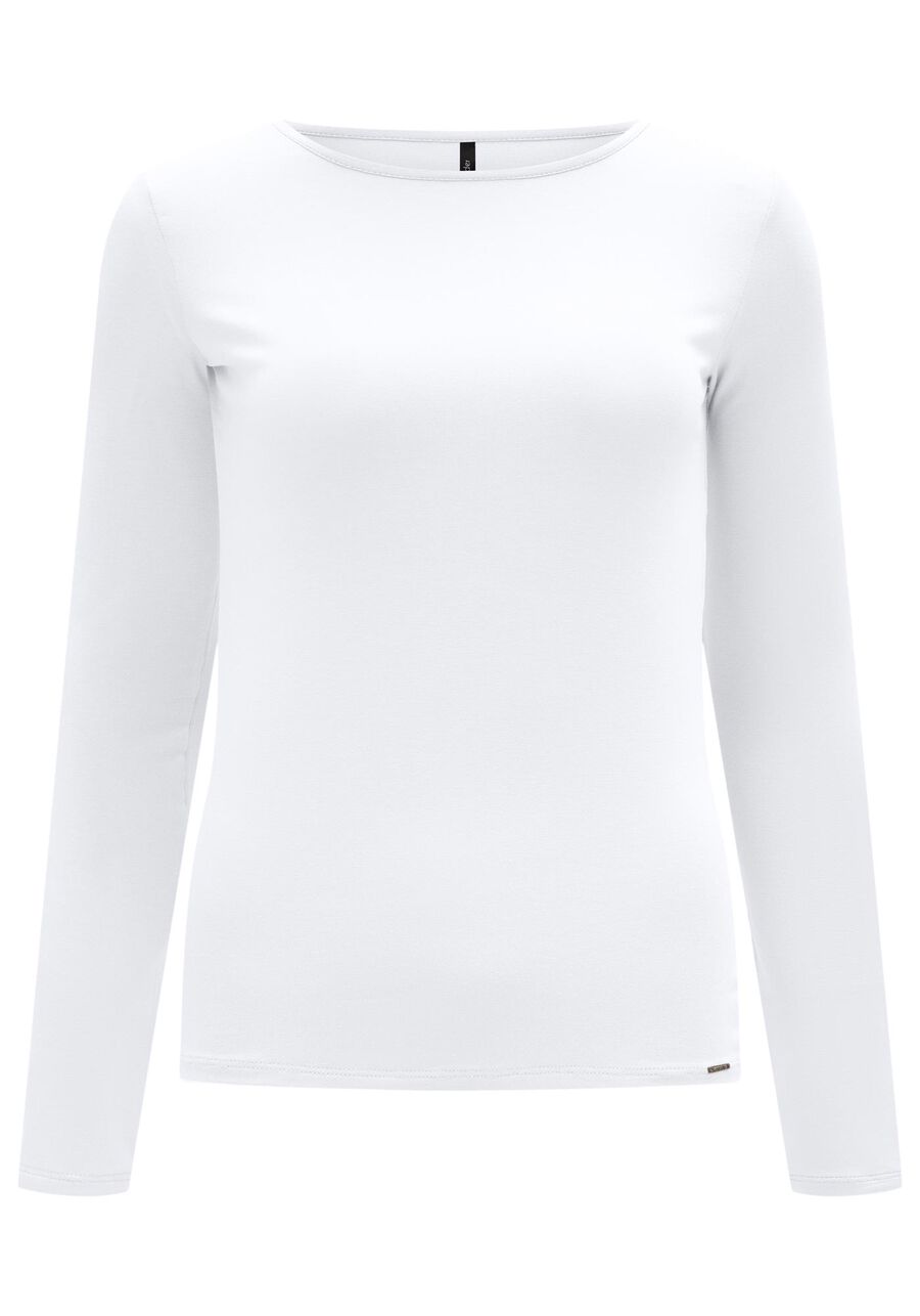 Blusa Básica De Mangas Longas Em Malha Com Elastano, . Blusa Básica De Mangas Longas Em Malha Com Elastano, , large.