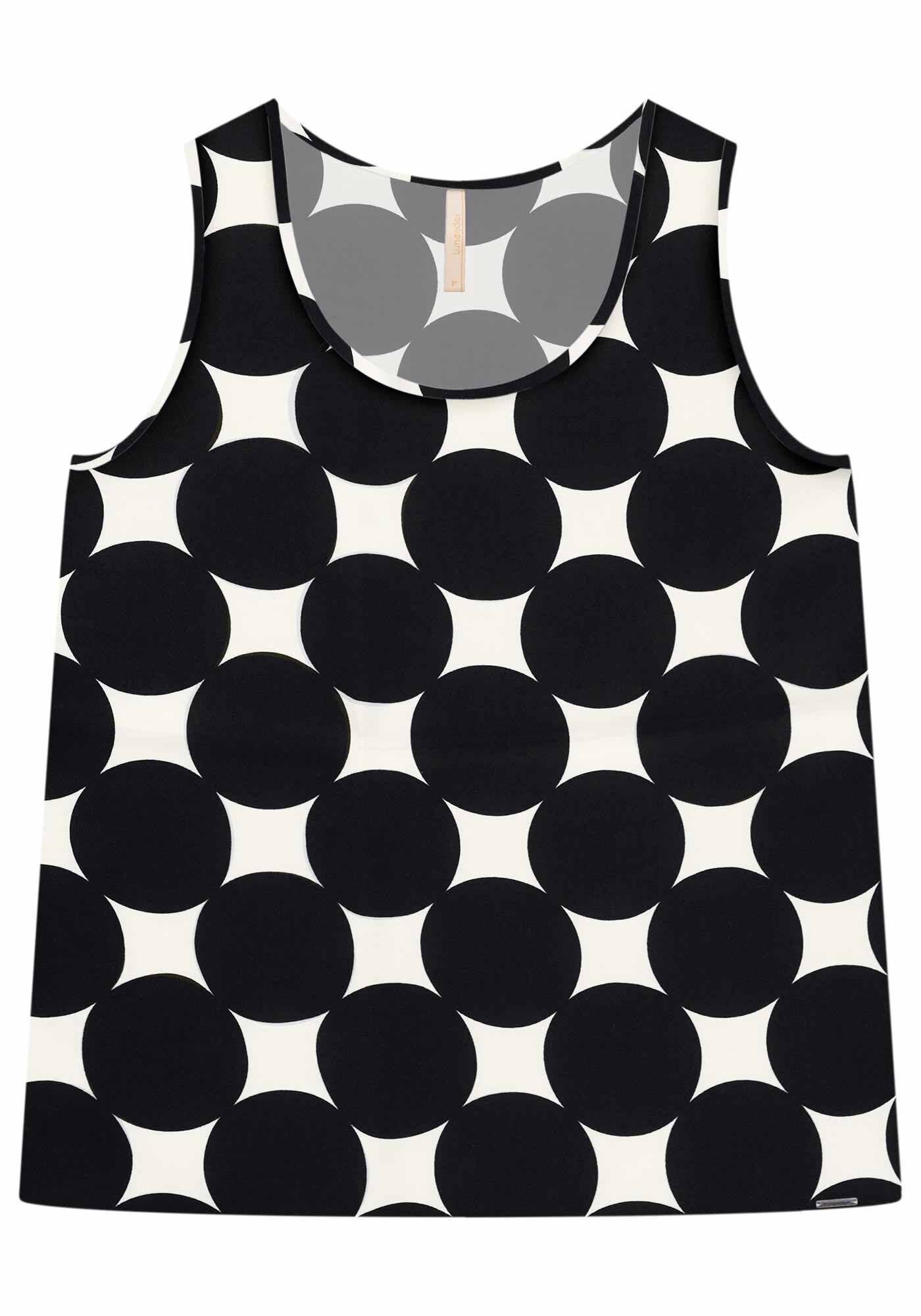 Regata Rayon Bali Estampada, PRETO REATIVO, large.