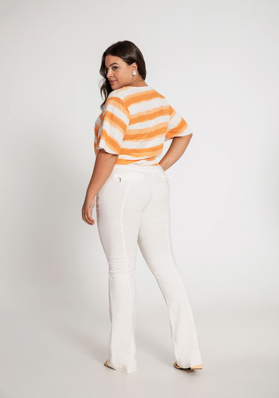 Camisa Estampada com Amarração Plus Size, . Camisa Estampada com Amarração Plus Size, , large.