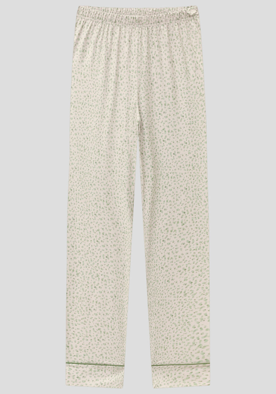 Pijama Longo em Tecido Decote V, . Pijama Longo em Tecido Decote V, , large.