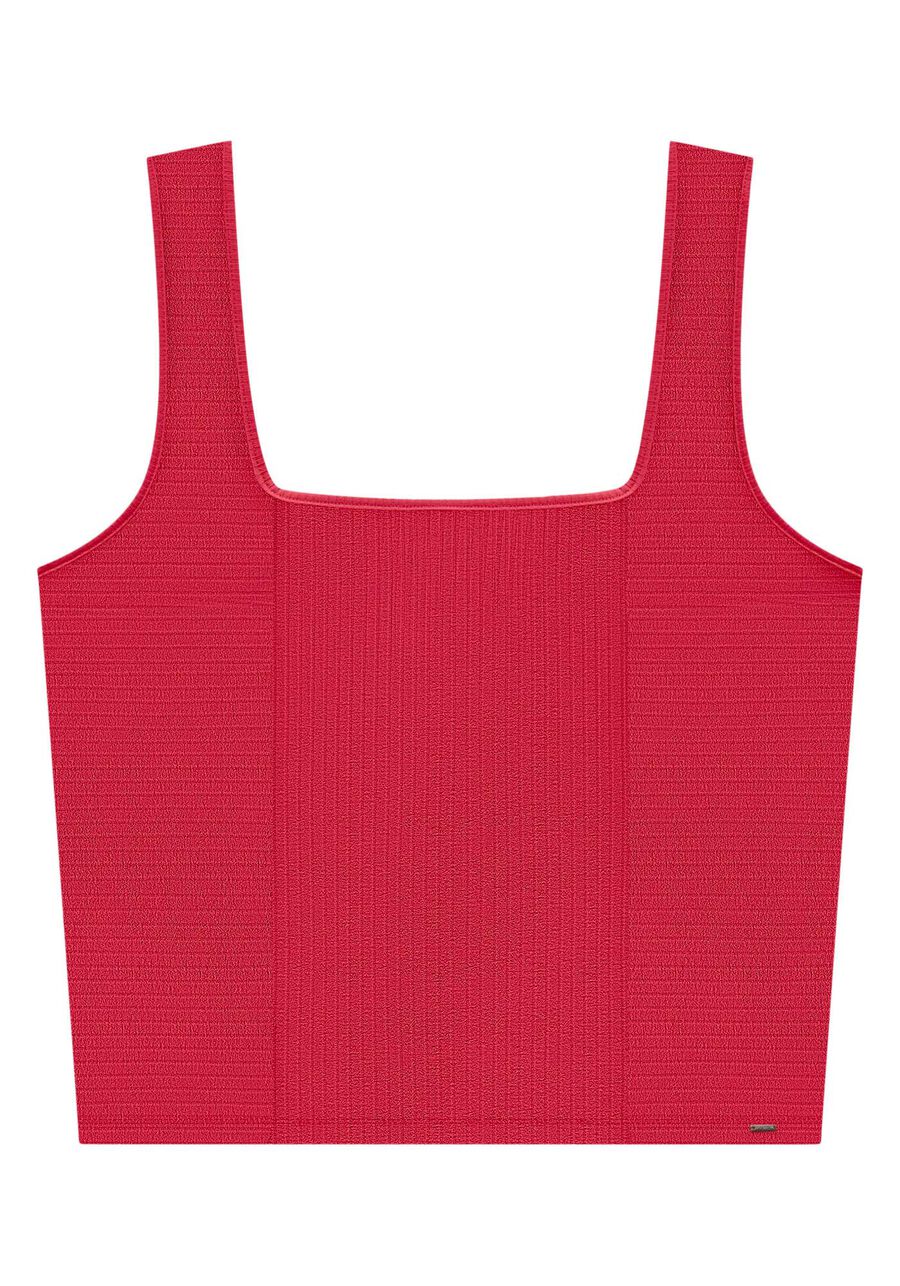 Blusa Básica Plus Size com Decote Quadrado, VERMELHO STOP SIGN. Blusa Básica Plus Size com Decote Quadrado, VERMELHO STOP SIGN, large.