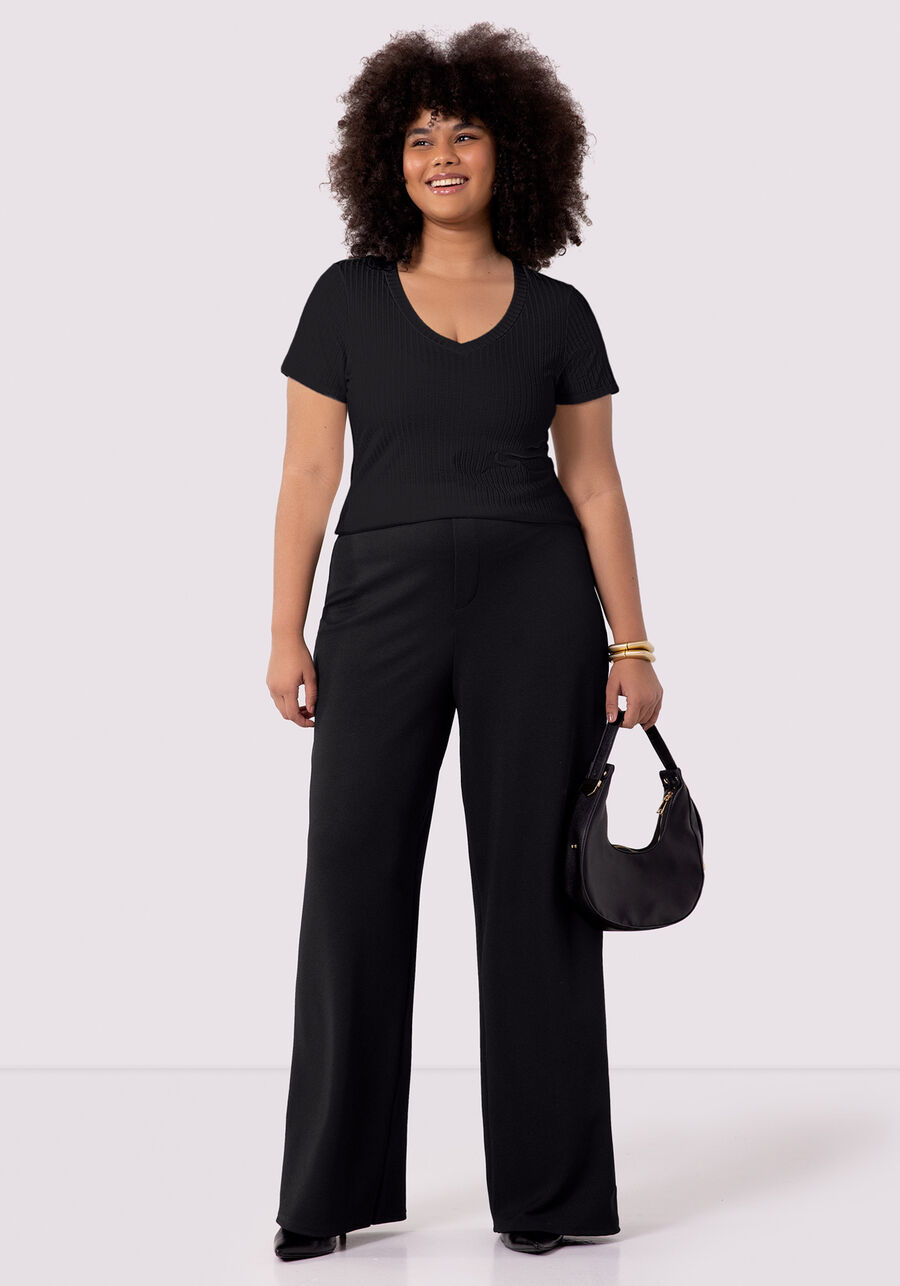 Calça Pantalona Plus Size em Malha Alfaiataria, . Calça Pantalona Plus Size em Malha Alfaiataria, , large.