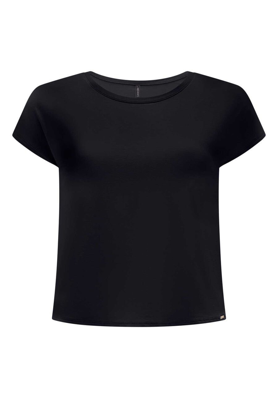 Blusa Lisa Básica Em Malha De Viscose Com Elastano, . Blusa Lisa Básica Em Malha De Viscose Com Elastano, , large.