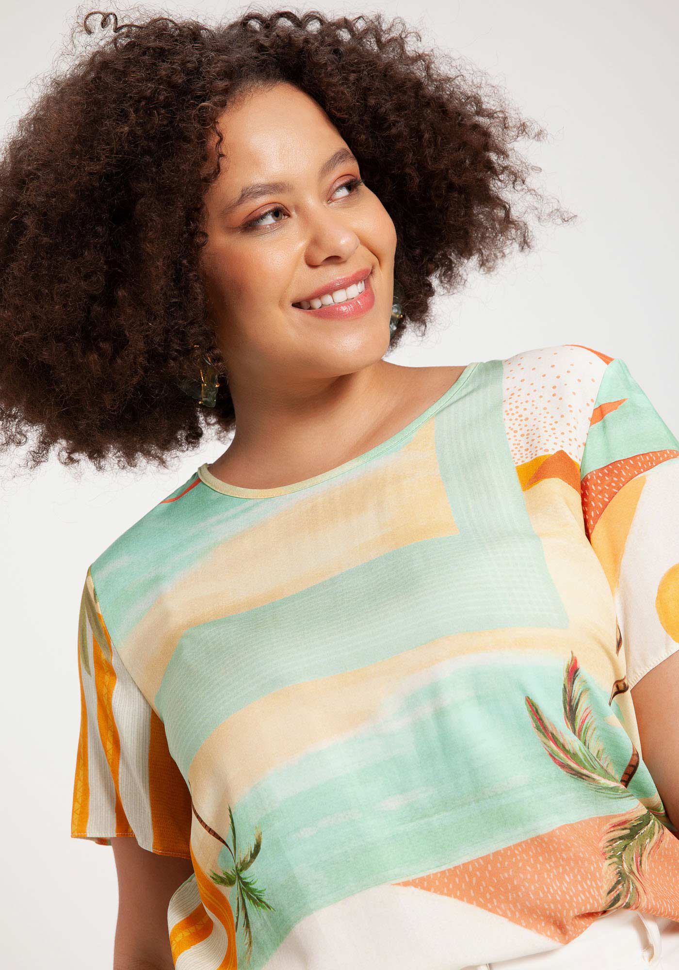 Blusinhas estampadas hotsell de viscose