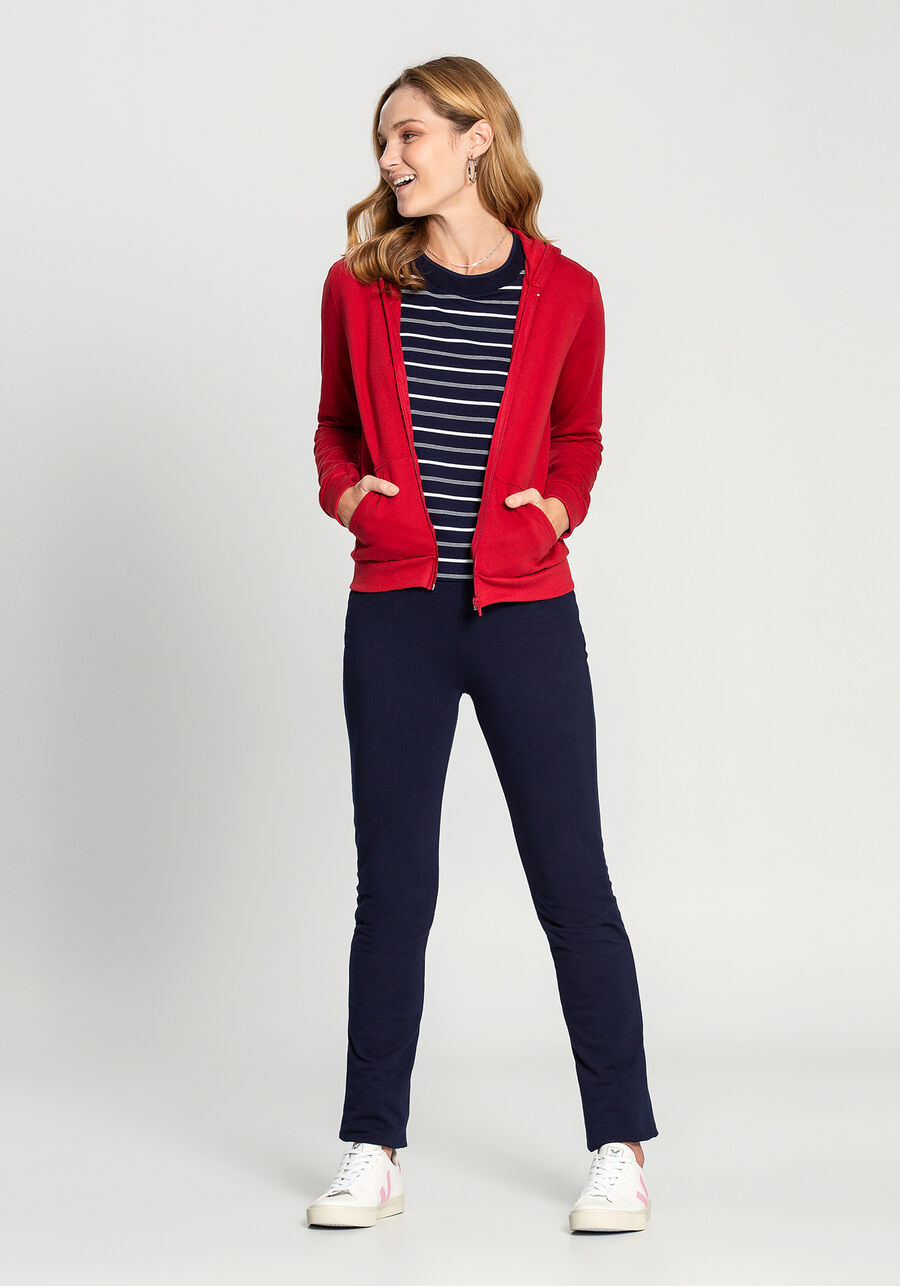 Jaqueta Básica em Moletom com Capuz, . Jaqueta Básica em Moletom com Capuz, , large.