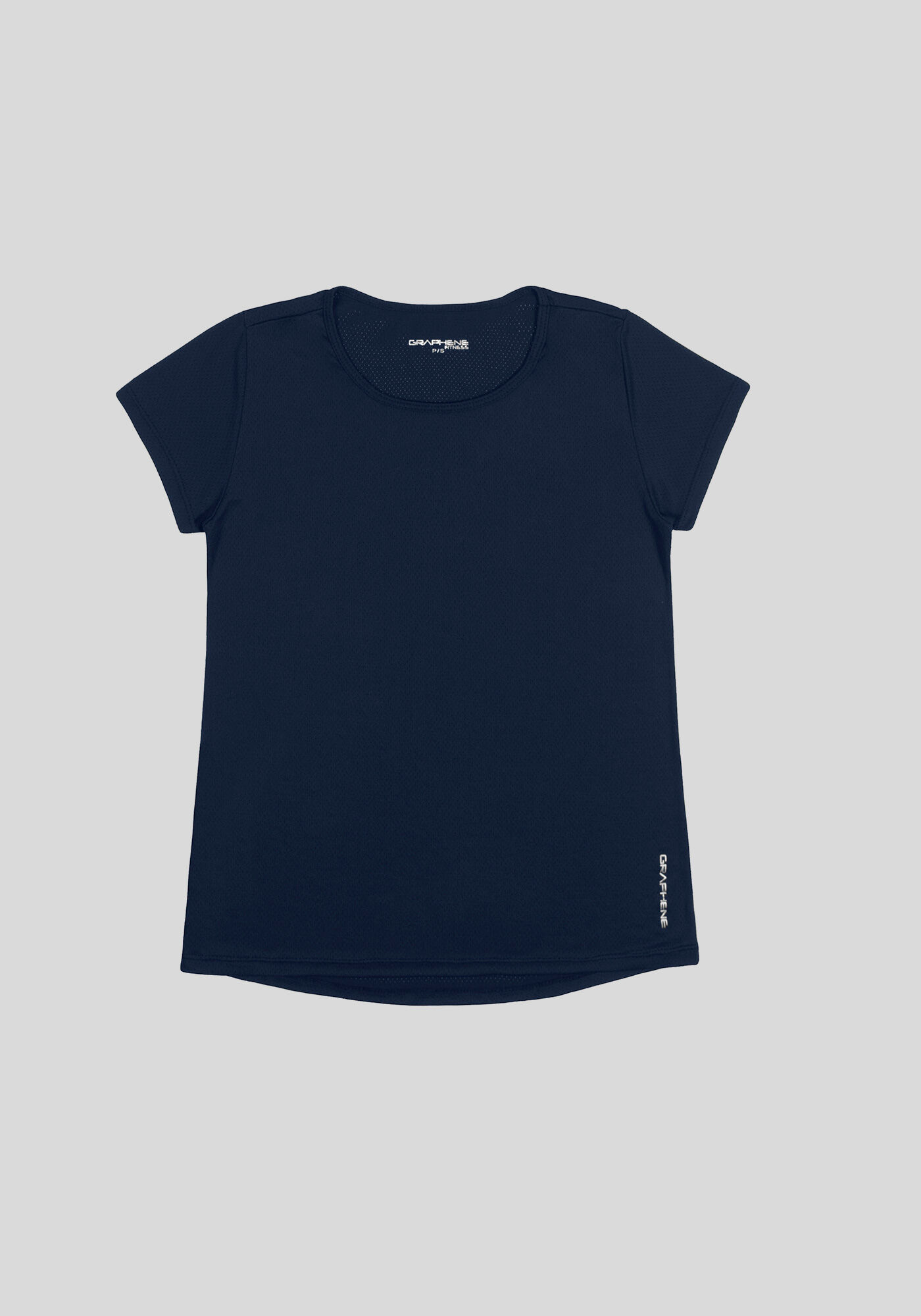 Blusa B&aacute;sica De Mangas Curtas Em Malha De Poliamida, , large.