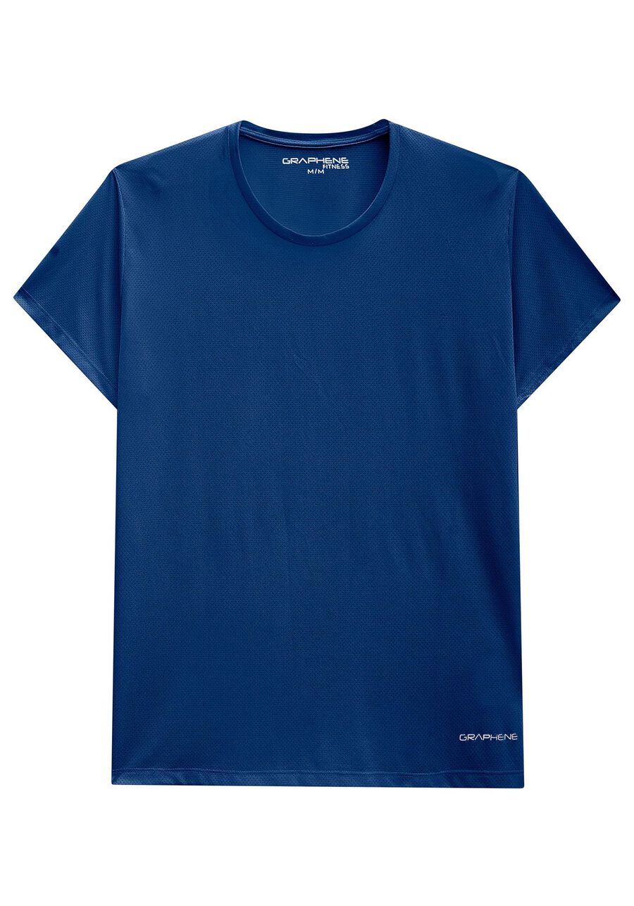 Camiseta Reta Básica De Mangas Curtas Em Malha De Poliamida, . Camiseta Reta Básica De Mangas Curtas Em Malha De Poliamida, , large.