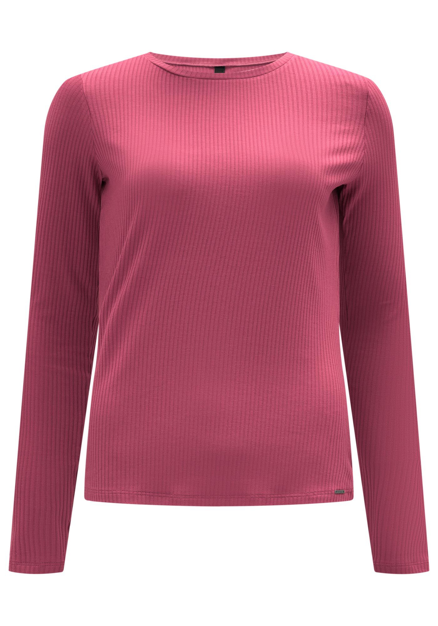 Blusa B&aacute;sica Canelada Manga Longa, , large.