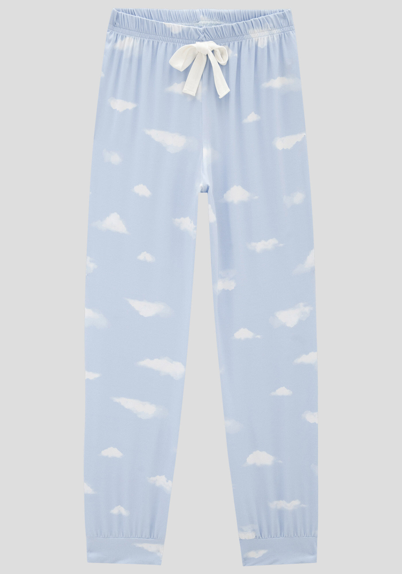 Pijama Juvenil Longo em Tecido com Estampa, , large.