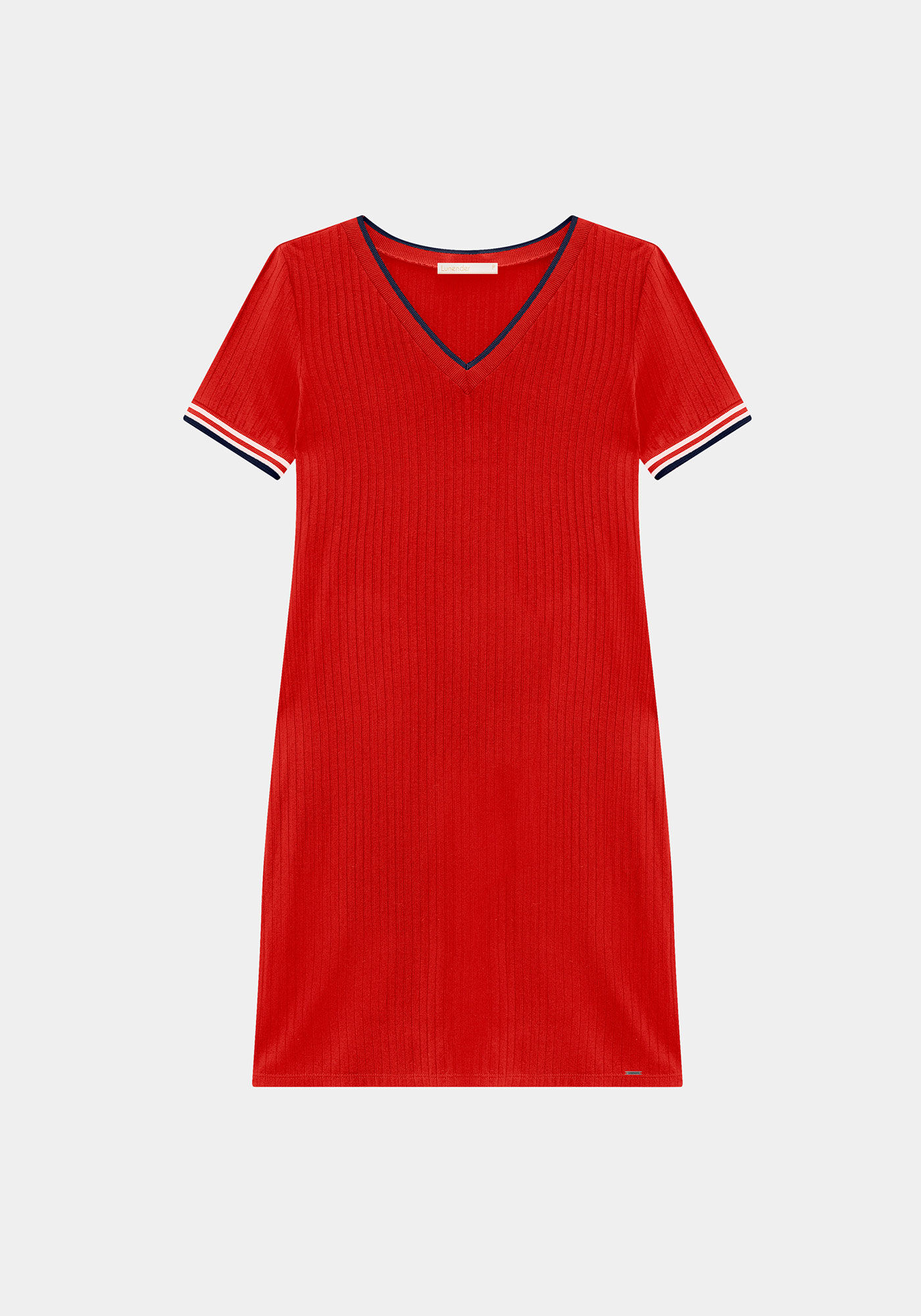 Vestido de shop malha vermelho curto