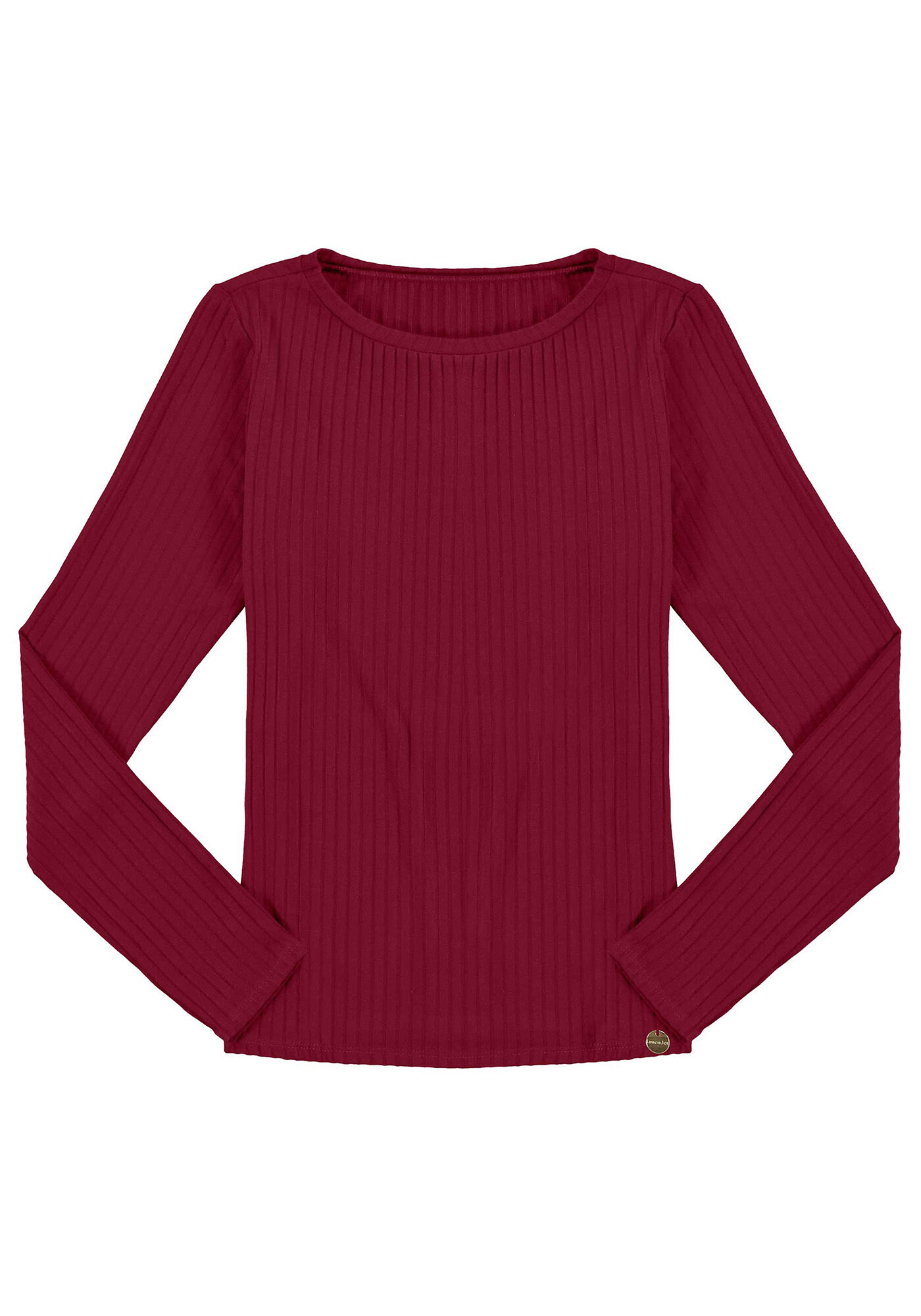 Blusa B&aacute;sica Canelada Manga Longa, , large.