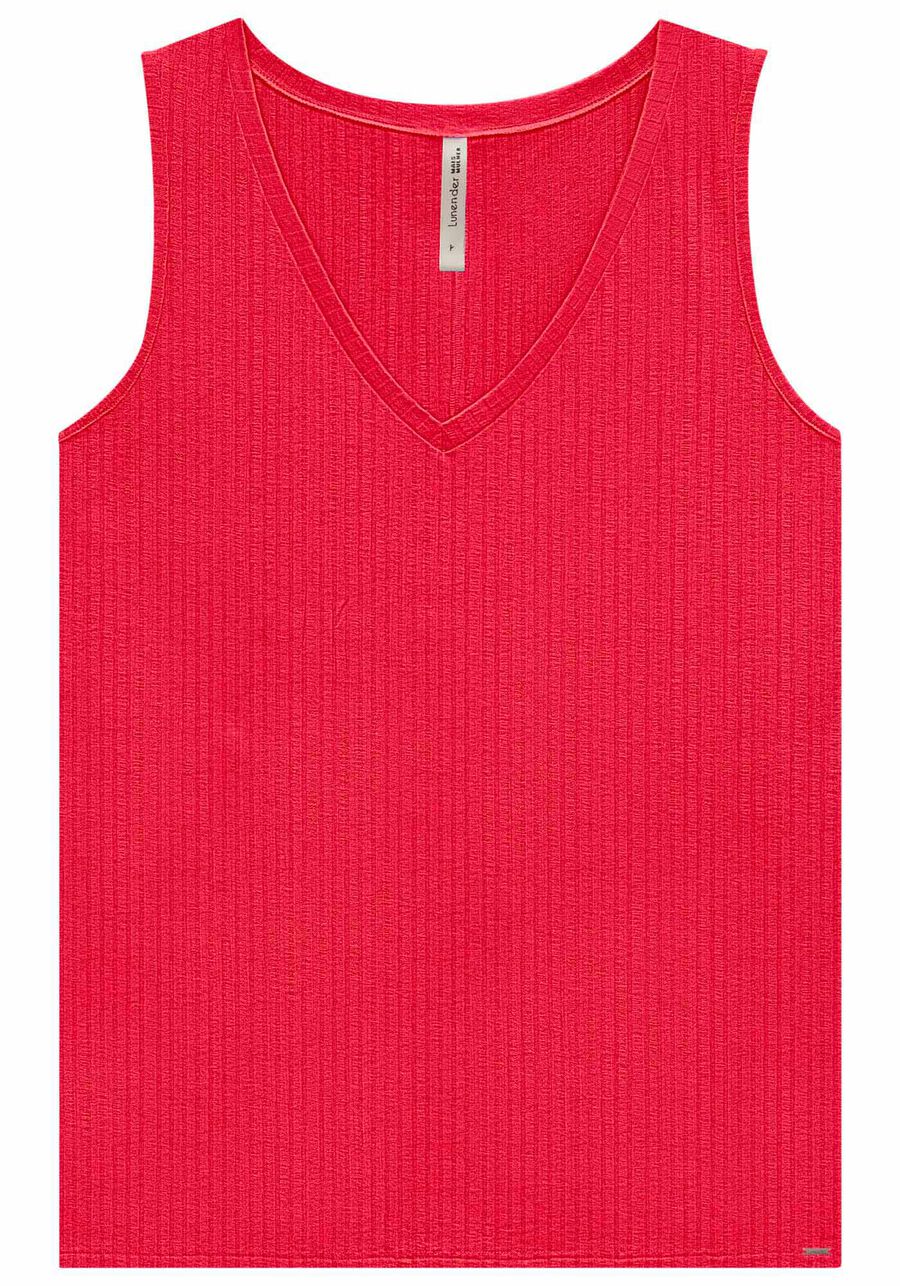 Blusa Regata Canelada De Alças Largas Em Malha De Viscose, VERMELHO STOP SIGN. Blusa Regata Canelada De Alças Largas Em Malha De Viscose, VERMELHO STOP SIGN, large.