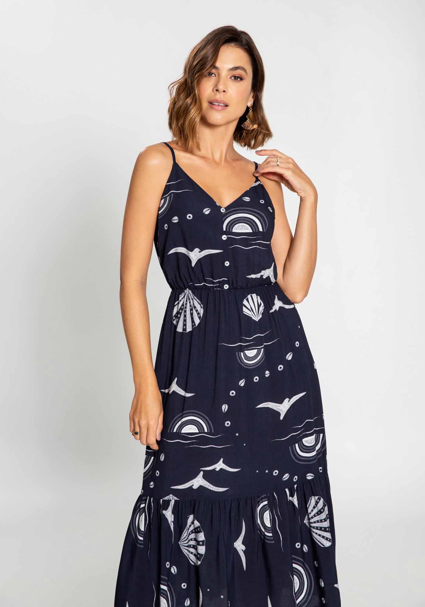 Vestido Midi Rayon Estampado, , large.