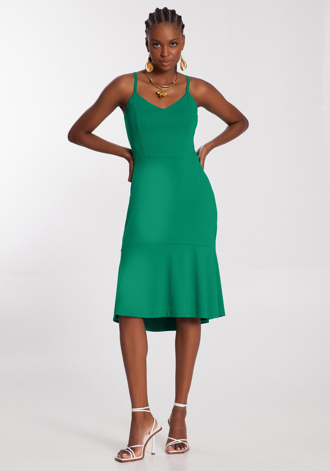 Vestido em malha sales crepe