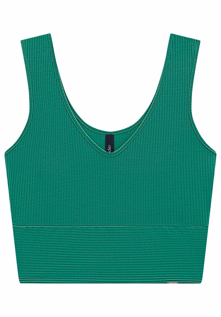 Blusa Cropped De Alças Com Decote V Em Malha Canelada, . Blusa Cropped De Alças Com Decote V Em Malha Canelada, , large.