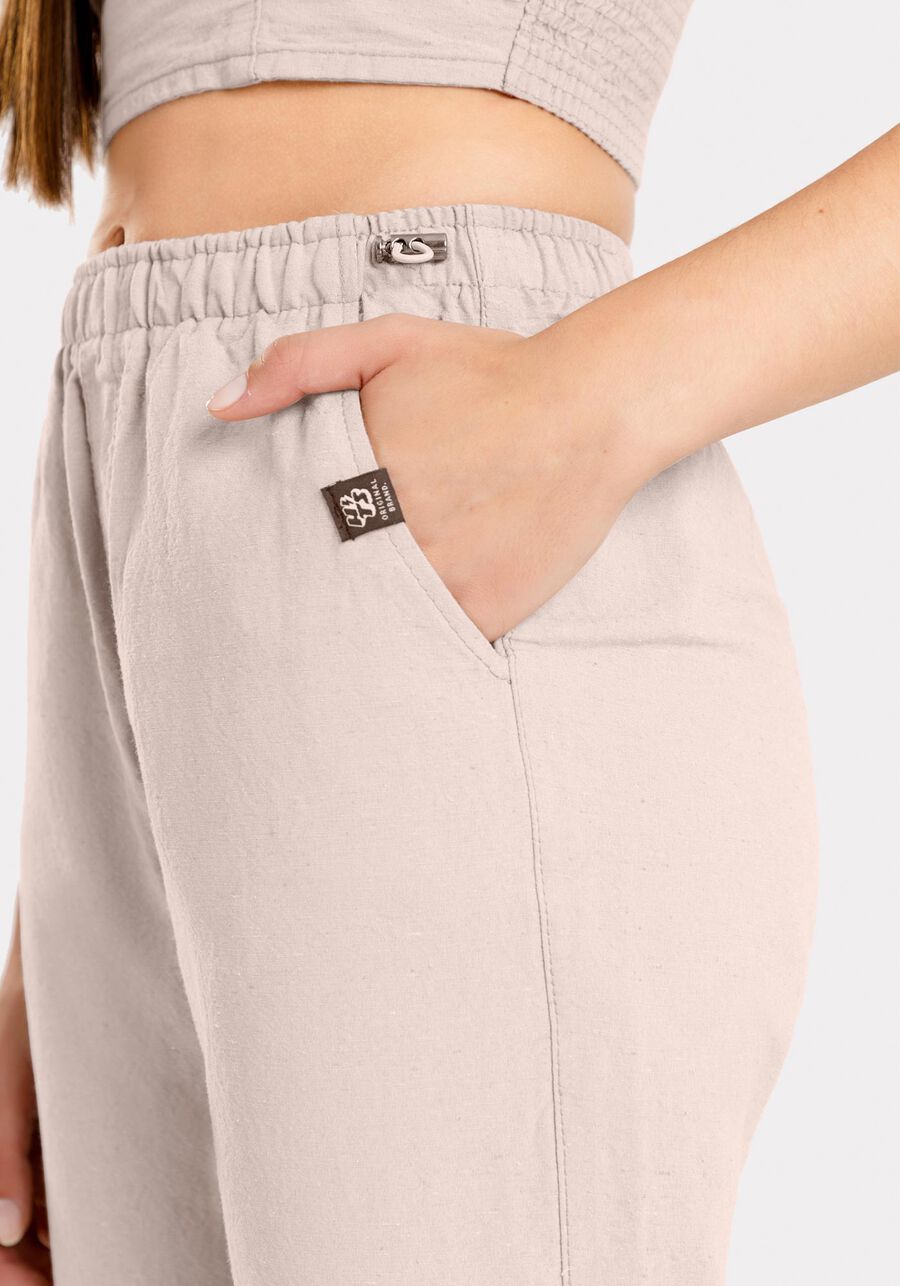 Calça Sarja Parachute Juvenil Sustentável com Regulador, BEGE WOOL. Calça Sarja Parachute Juvenil Sustentável com Regulador, BEGE WOOL, large.