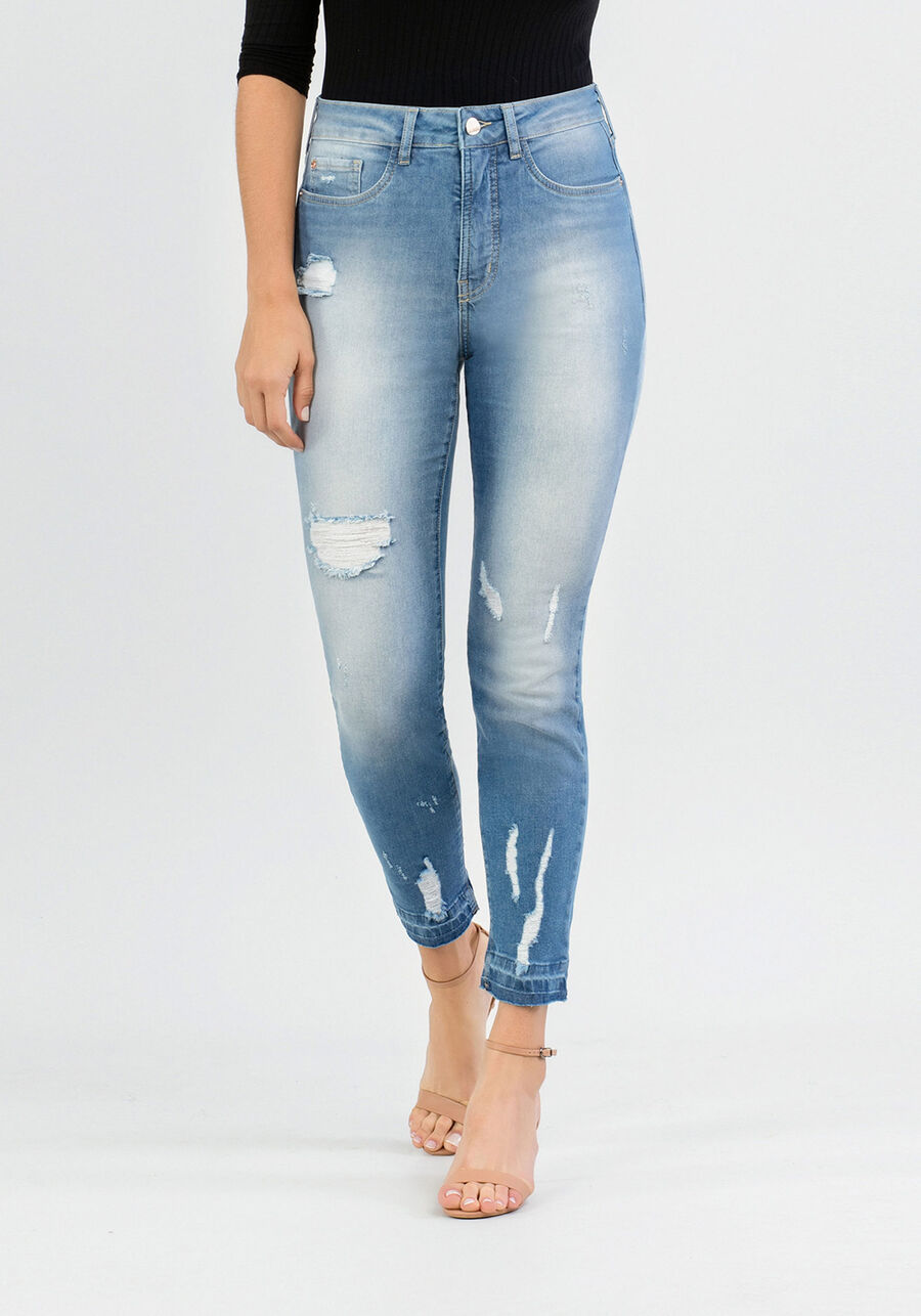 Calça Jeans Skinny Cropped Chapa Barriga, . Calça Jeans Skinny Cropped Chapa Barriga, , large.