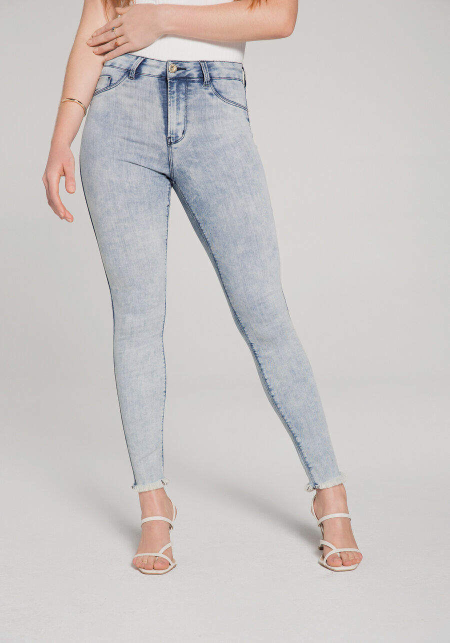 Calça Jeans Skinny Cropped Fit For Me, JEANS. Calça Jeans Skinny Cropped Fit For Me, JEANS, large.